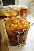 Apricot jam with pine nuts