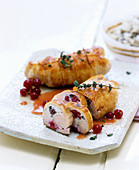 Turkey roulade with redcurrants