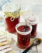 Raspberry and red berry jam