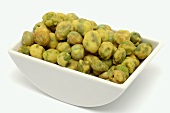 Wasabi peas in a bowl