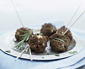 Meatballs with sheep's cheese and rosemary