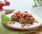 Bruschetta (with wholemeal bread)