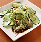 Cucumber salad with preserved ginger