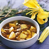 Rindfleisch-Kürbis-Suppe