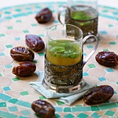 Green tea with mint