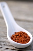 Chili powder on a spoon