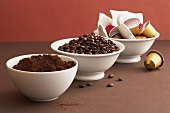 Espresso powder, -beans and –pads