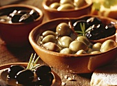 Marinated olives