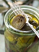 Pickled artichokes