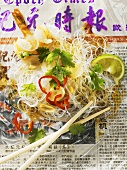 Rice noodles with sesame dressing (China)