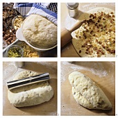 Making Christmas stollen