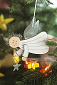 Flying angel on Christmas tree