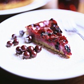 A piece of berry tart