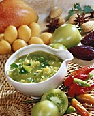 Chutney mit grünen Tomaten