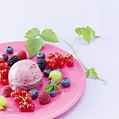 Berry mascarpone ice cream