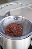 Melting chocolate in bain-marie