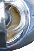 Tiramisu ice cream: coffee mascarpone cream in ice cream maker