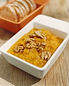 Carrot and orange jam with walnuts