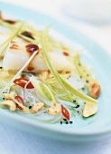 Glass noodle salad with cod