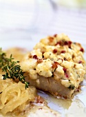 Cod gratin with goat's cheese