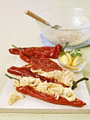Peppers stuffed with stockfish