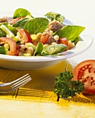 Tuna, spinach and bean salad