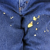 Mustard on someone's trousers