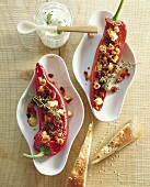Peppers stuffed with feta