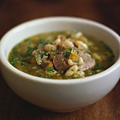 White bean soup with sausage