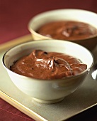 Mousse au chocolat in small bowls