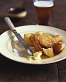Roast potatoes with butter and sea salt
