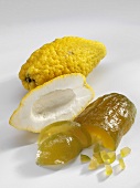 Candied citron peel and citron