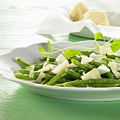 French beans with Parmesan