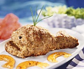 Meatloaf in shape of fish