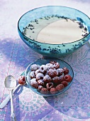 Crème à la lavande (Lavender cream with raspberries, France)