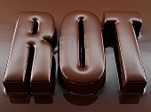 Symbolbild 'Rot' mit Schokoladenglasur