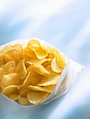 Potato crisps in a bag
