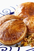 Galettes with fruit and nuts