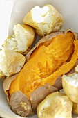 Making sweet potato croquettes