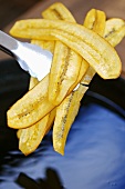 Deep-fried banana chips