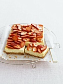 Strawberry cheesecake slice