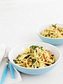 Tagliatelle with mixed vegetables