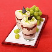 Grape and mascarpone trifle
