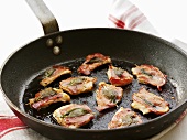 Saltimbocca (Chicken escalopes with sage and Parma ham)