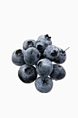 A heap of fresh blueberries