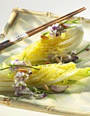 Chinese cabbage salad with brown butter