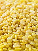 Yellow mung beans, hulled and split