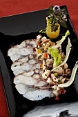 Octopus salad with fennel and peppers