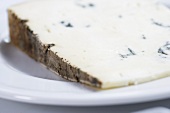 A piece of blue cheese (close-up)
