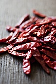 Dried Cayenne chili peppers